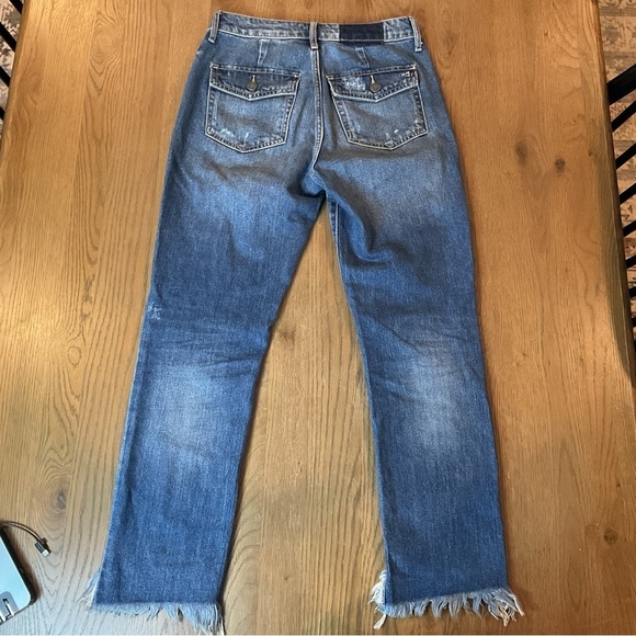 Hidden Jeans Patch Pocket Straight Leg Women’s Size 24 EUC - Picture 2 of 14